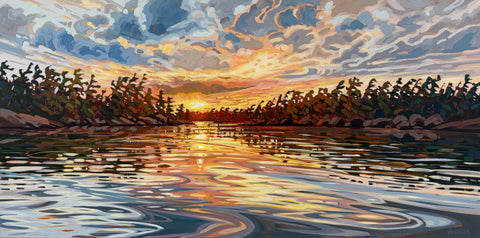 Sunset Near Sleeth Island 20 - 30x60