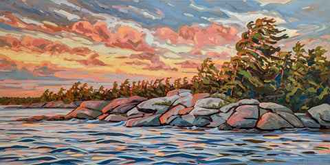 Wall Island Sunset 6 - 30x60