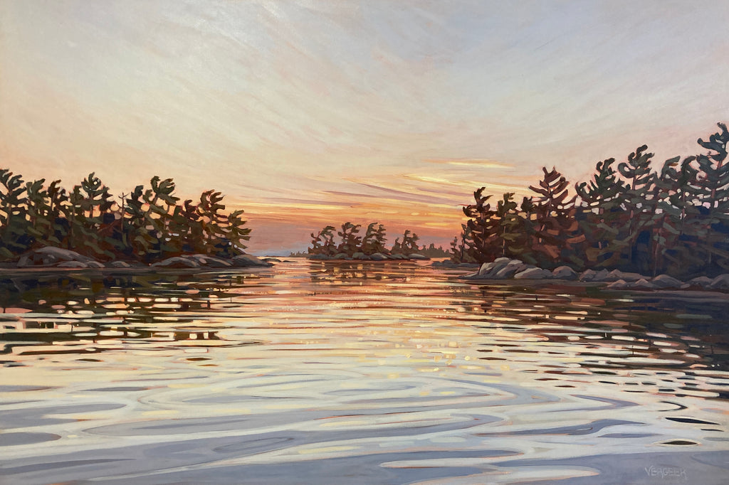 Sunset Near Range Island 2 - 40x60