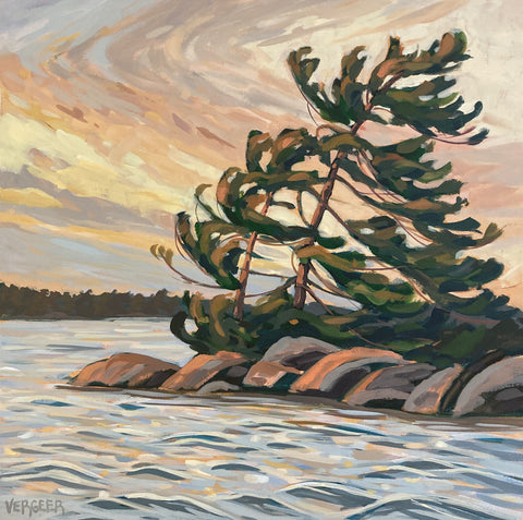 Wall Island Windswept 3 - 24x24