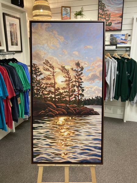 Flossie Island Sunrise 4 Framed Canvas Print - 48x24