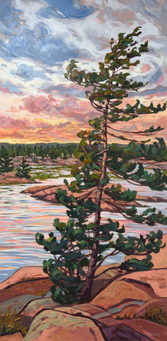 Chikanishing Trail Windswept Sunset - 72x36