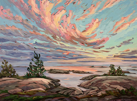 Cunningham Island Framed Canvas Print - 30x40 (IN STOCK NOW)