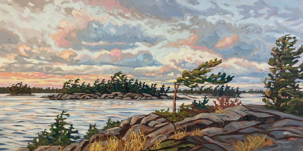 Granite Island Sunset - 30x60