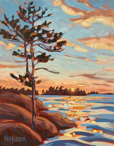 Painting with Jessica: Ojibway Island Sunset, Sunday July 13, 9:30am-12pm (Ojibway Club Members Only)
