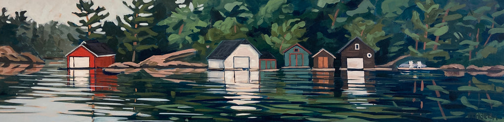 Rosseau Bay Boathouses - 12x48