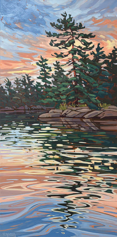 Sunrise Near Moonlight Island 2 - 48x24