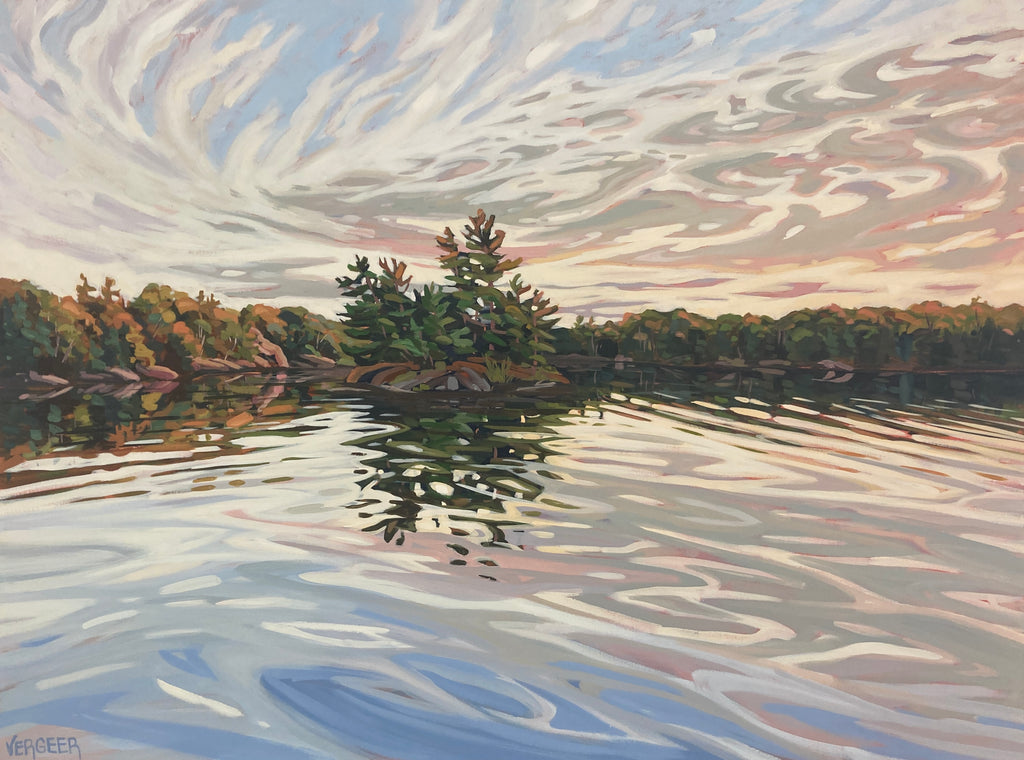 Boy Lake Sunset - 36x48