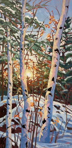 Winter Woods 3 - 48x24