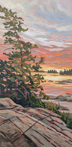 Sunset Near Rocko Island 2 - 48x24