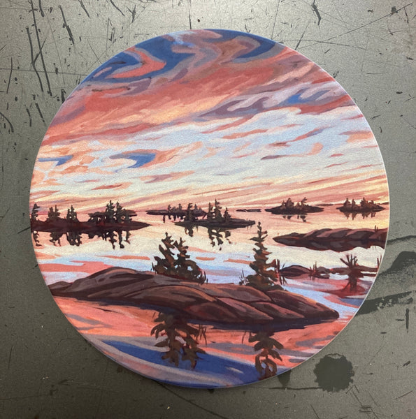 French's Bay Sunset Ceramic Art Coaster