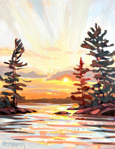 Painting with Jessica: Sunset Near Fawn Island, Thursday August 20, 9:30am-12pm