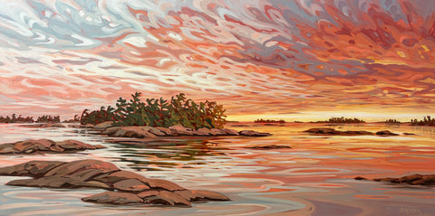 Sunset Near Rocko Island 5 - 30x60