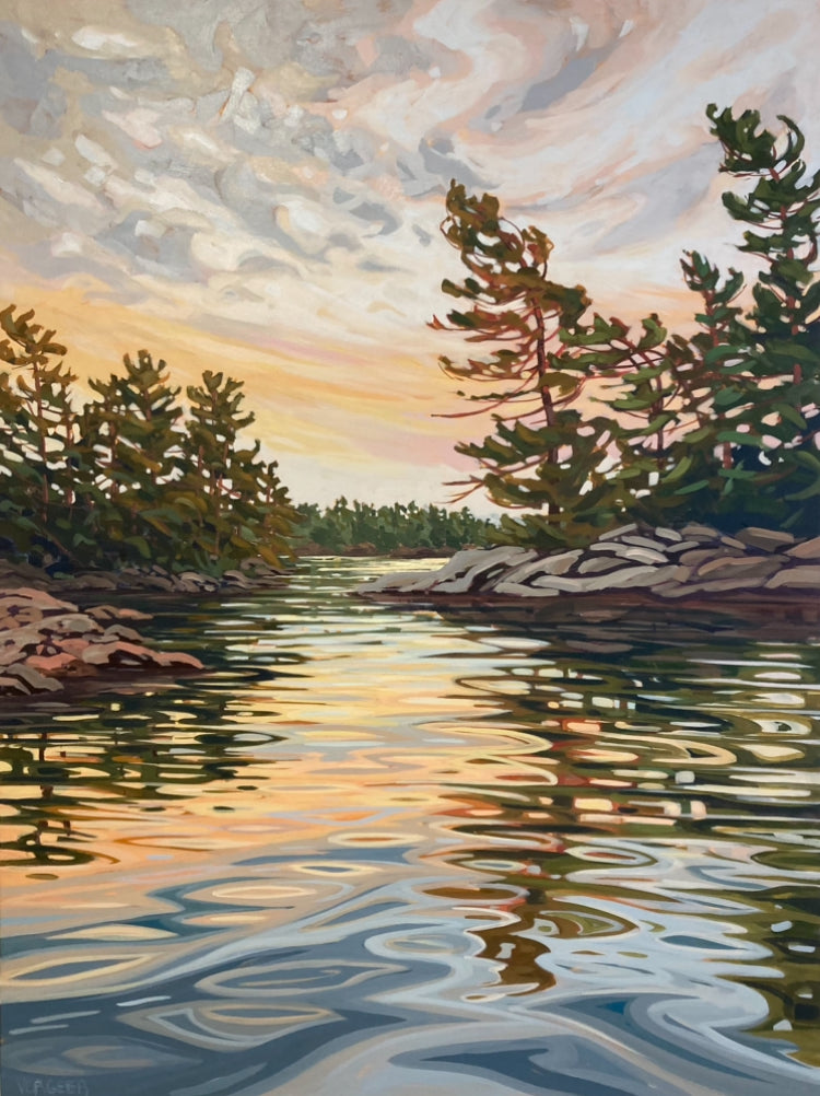 Long Sault Sunrise - 48x36