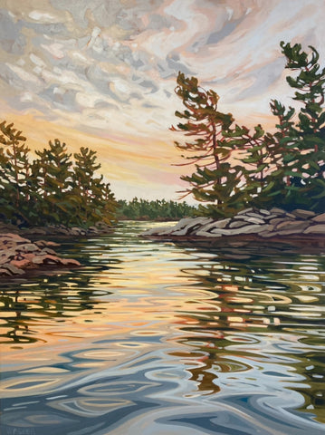 Long Sault Sunrise - 48x36