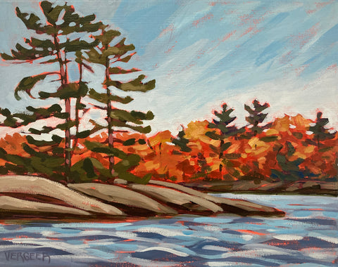 Painting with Jessica: South Channel Fall Colours, Saturday October 11, 10am-12:30pm