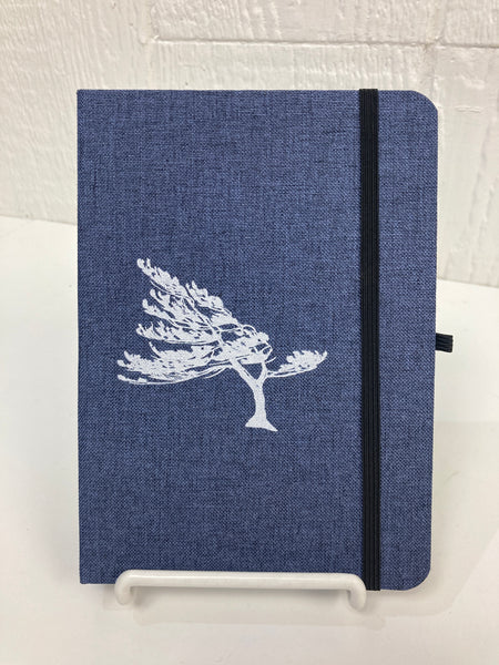 Killbear Windswept Pine 5x7 Lined Notebook in Heather Navy