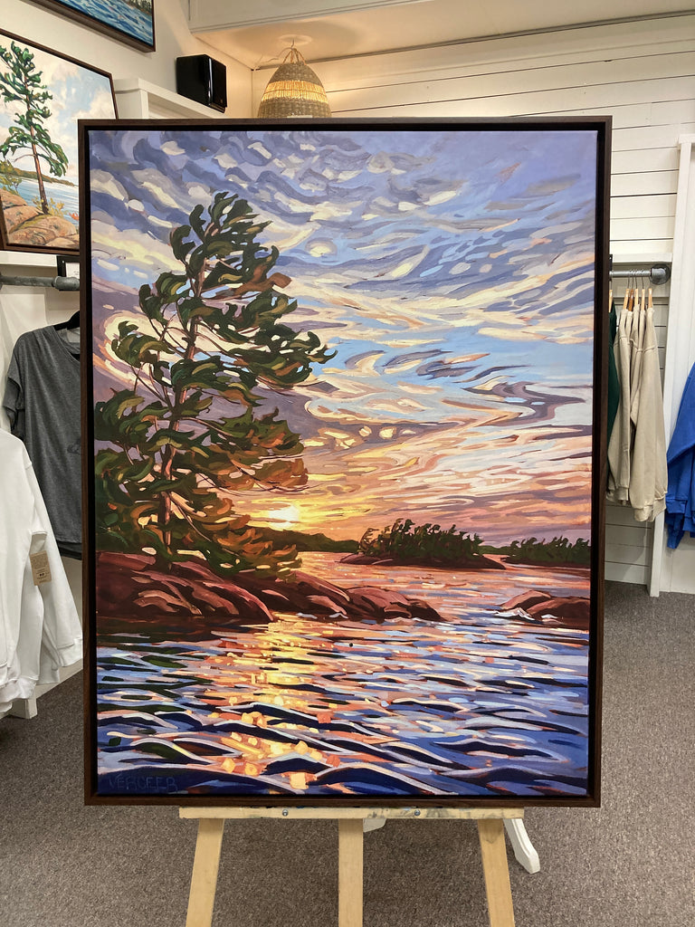 Granite Island Windswept 7 Framed Canvas Print - 40x30