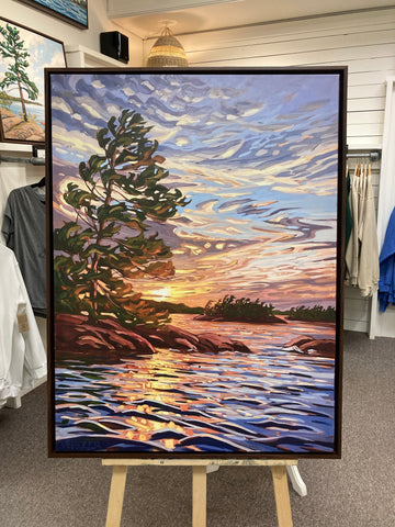 Granite Island Windswept 7 Framed Canvas Print - 40x30