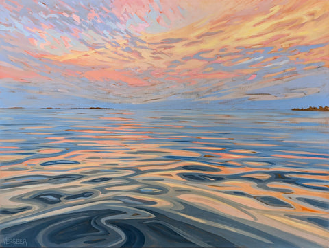 Sunset Near Dailey Island Sunset 2 - 36x48