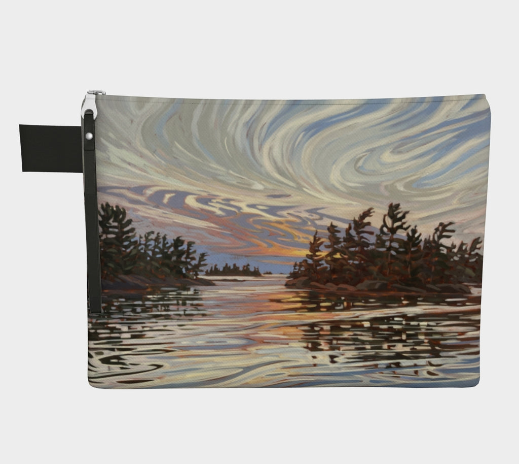 Long Sault Sunset 5 Zipper Carry-All