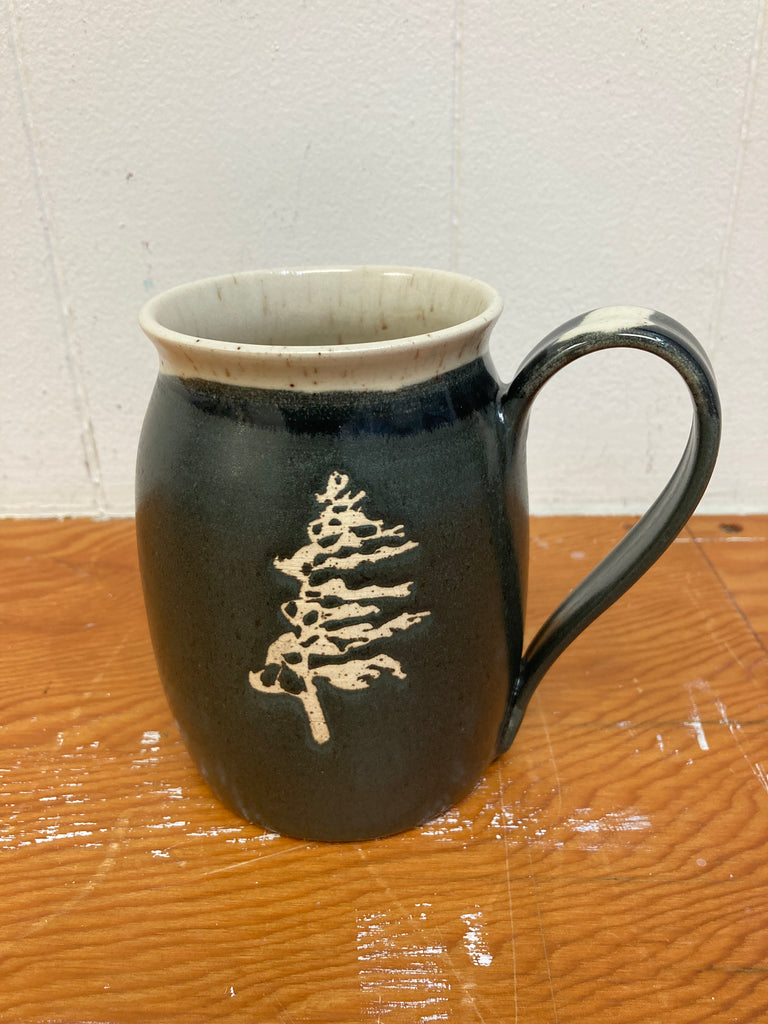 Northwinds Pottery X Jessica Vergeer Studios collaboration mug in Onyx