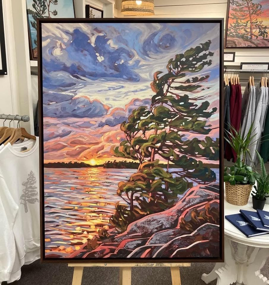 Granite Island Windswept 5 Framed Canvas Print - 40x30