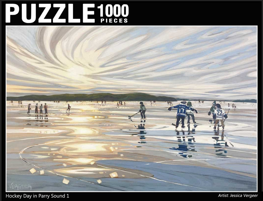 Hockey Day in Parry Sound 1 1000 Piece Premium Puzzle (20x28)