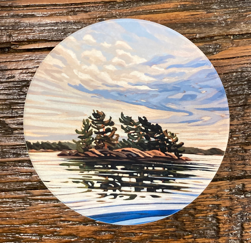 South Channel Near Galt Island 3 Ceramic Art Coaster