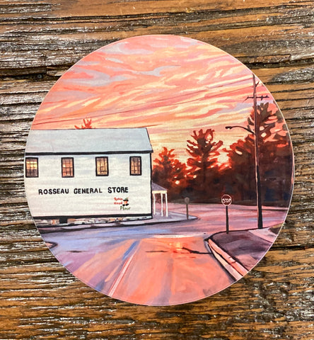 Rosseau General Store Ceramic Art Coaster