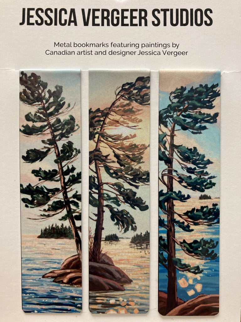 Windswept Pines Set of 3 Metal Bookmarks