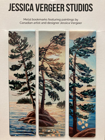 Windswept Pines Set of 3 Metal Bookmarks