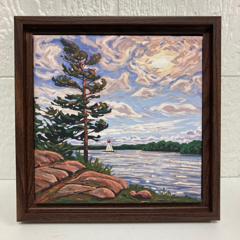 Lake Rosseau Windswept 2 Limited Edition 8x8 Framed Canvas Print