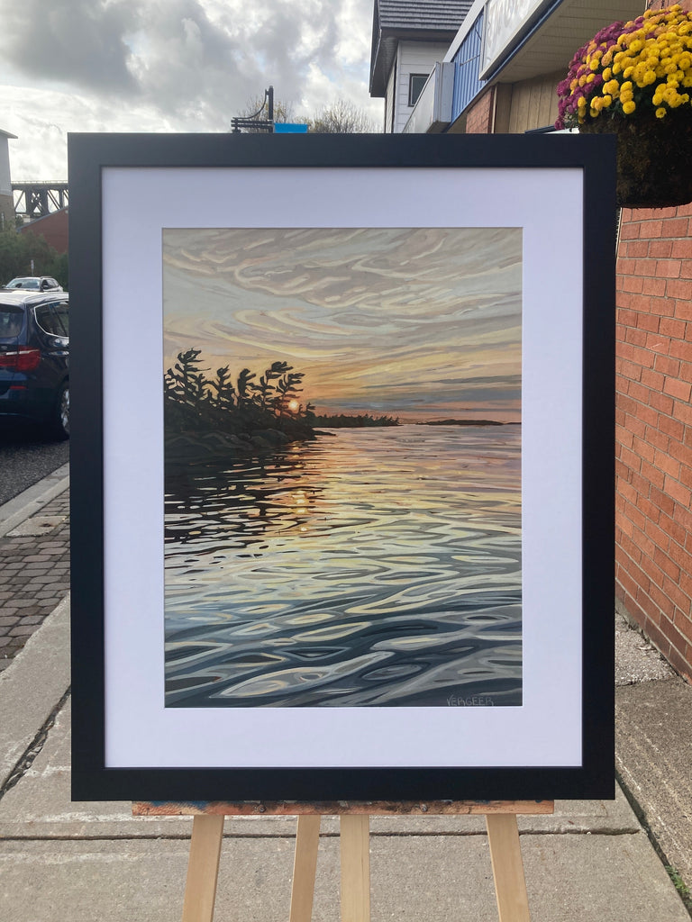 Sunset Near Sister Rock 5 Framed Fine Art Print (Pickup Only)