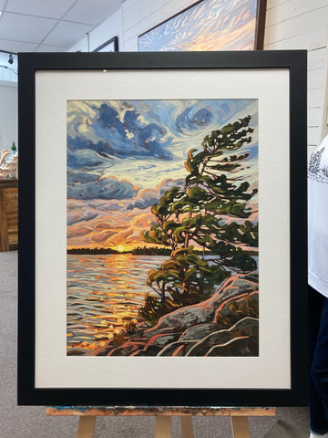 Granite Island Windswept 5 Framed Fine Art Print (Pickup Only)