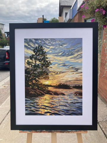 Granite Island Windswept 7 Framed Fine Art Print (Pickup Only)