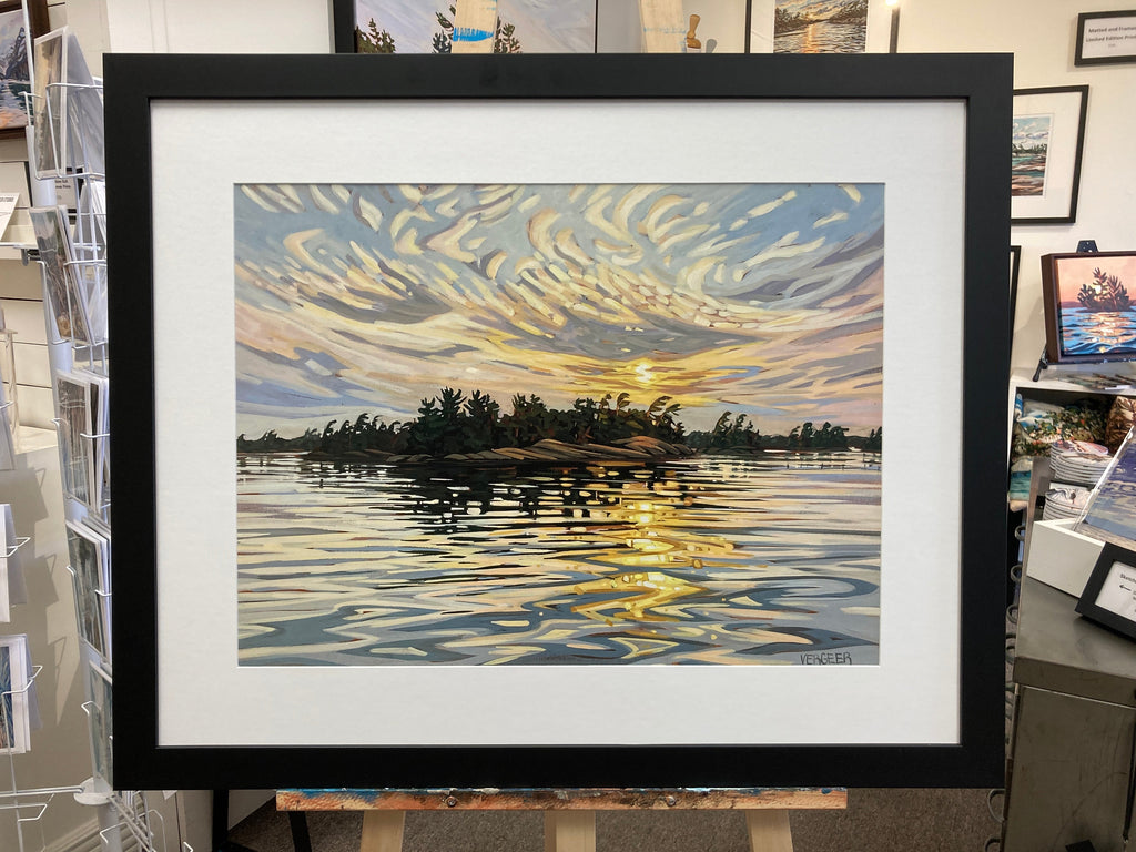 Sturgeon Bay Sunset Framed Fine Art Print (Pickup Only)