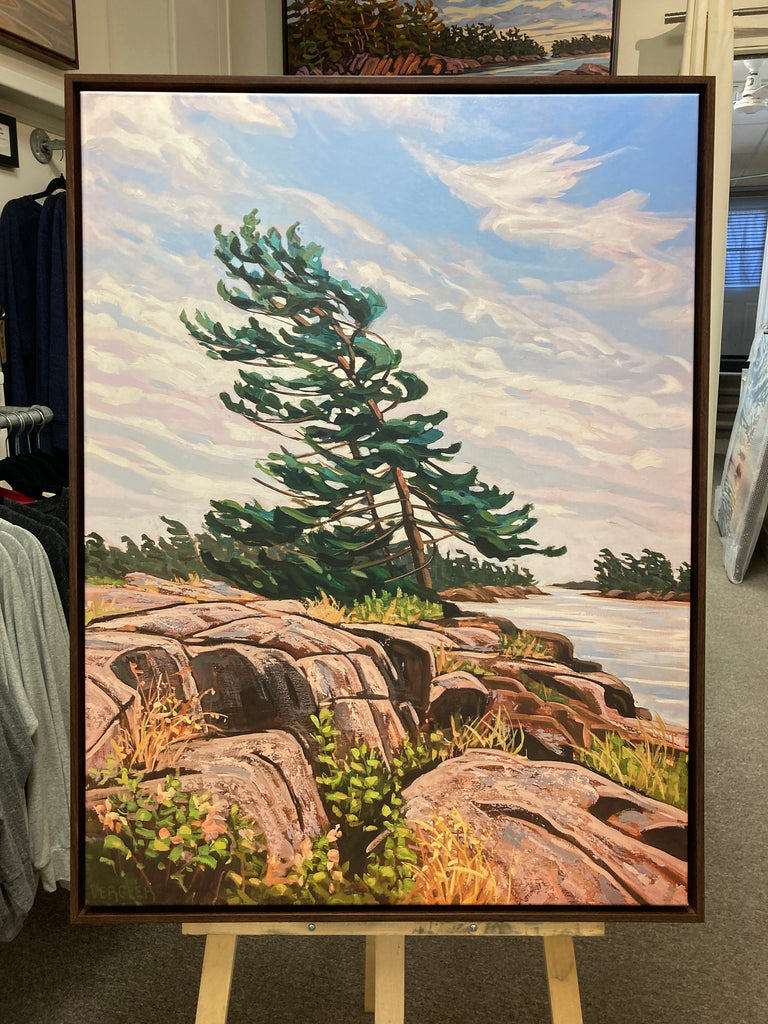 Granite Island Windswept 10 Framed Canvas Print - 30x40 (Pickup Only)