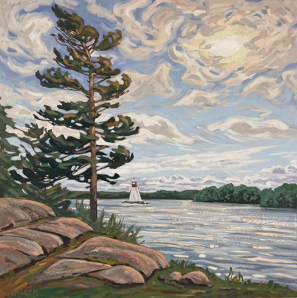 Lake Rosseau Windswept 2 20x20 Framed Canvas Print (RLC Fundraiser)