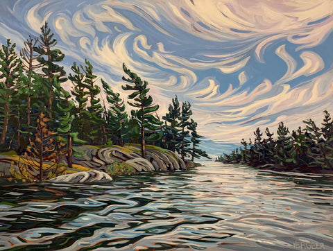 Near Sleeth Island 1 Framed Canvas Print - 30x40 (IN STOCK NOW)