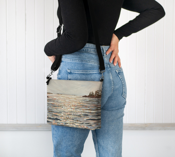 Near Oak Island Crossbody Purse