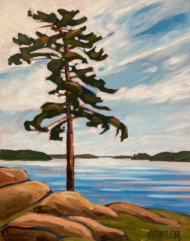 Painting with Jessica: Lake Rosseau Windswept (Chapel Point) at RLC, Saturday November 23, 9:30am-12pm