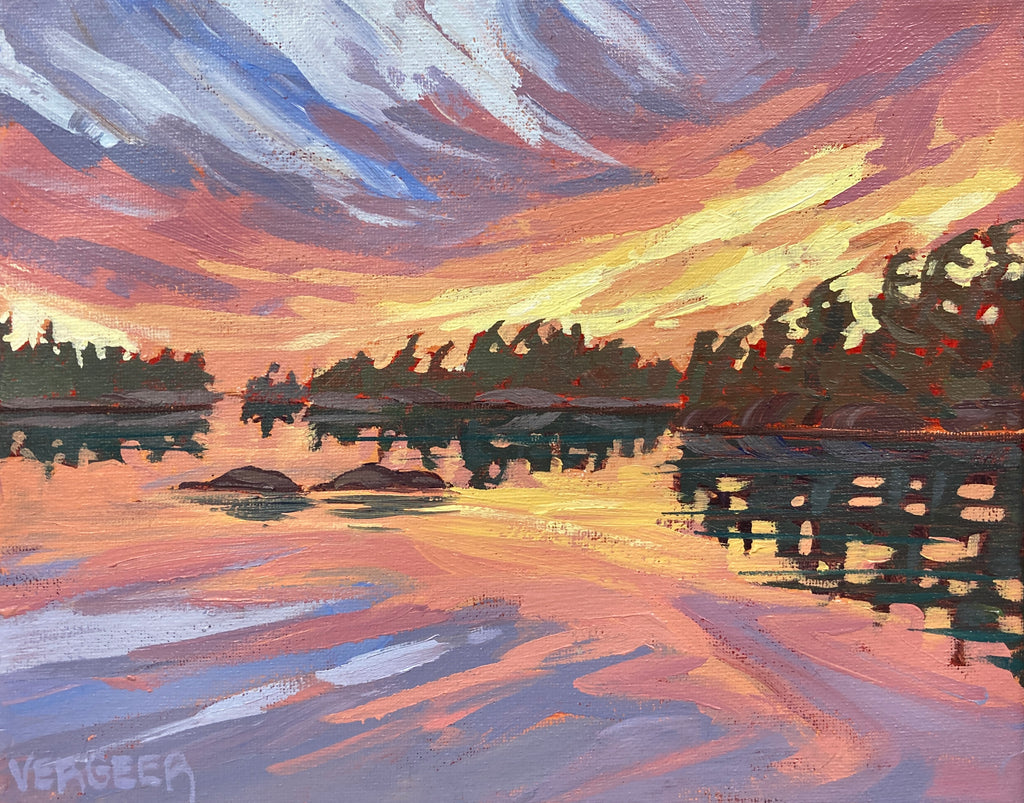 Sleeth Island Sunset - 8x10