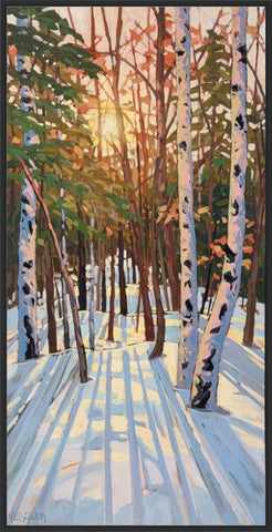 Sunset Near Fairy Lake 2 Framed Canvas Print - 48x24