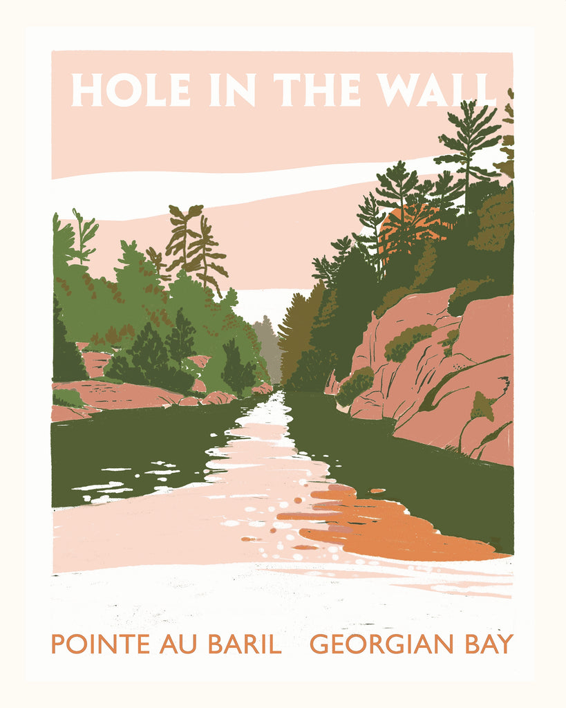 Pointe au Baril Hole in the Wall Poster