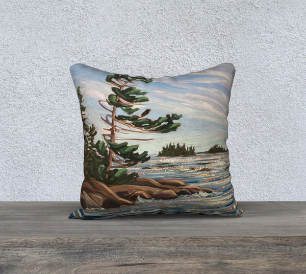 Wreck Island Windswept 2 18x18 Cotton Canvas Throw Pillow