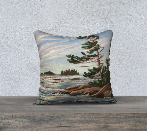 Wreck Island Windswept 2 18x18 Cotton Canvas Throw Pillow