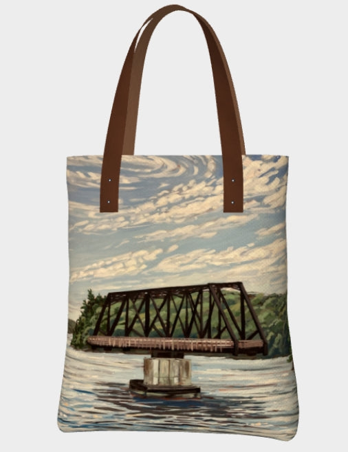 Swing Bridge Premium Lined Tote Bag