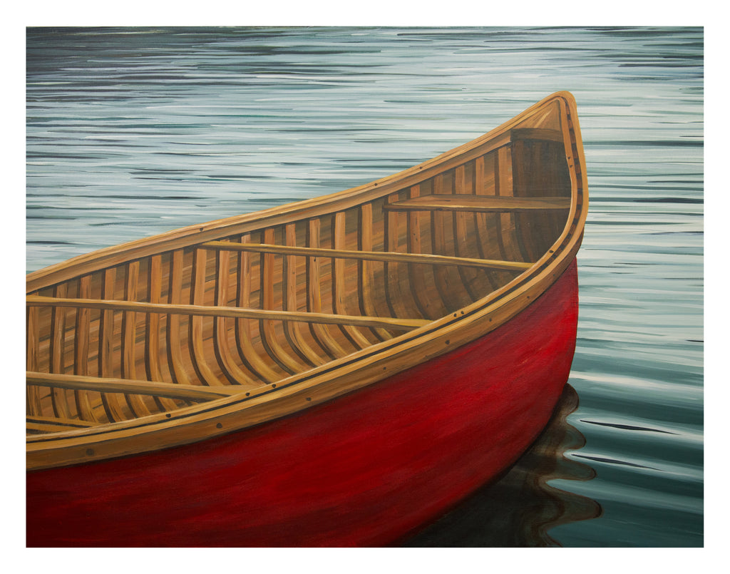 Red Canoe, Signed Limited Edition Print