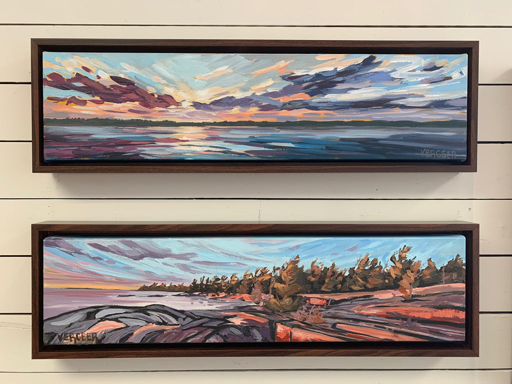 Pair of 6 x 24 Paintings
